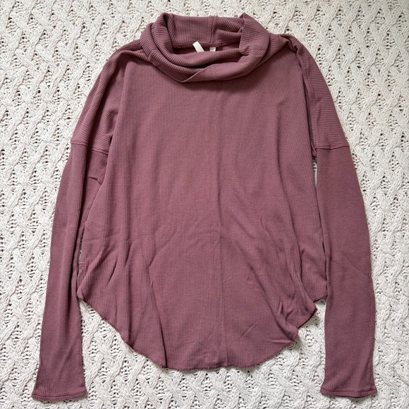 Babaton Tops - The Group Babaton Sweater - Aritzia Mauve Women’s Cowl Neck Sweater